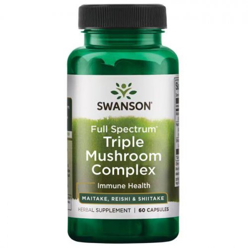 Photos - Vitamins & Minerals Swanson Triple Mushroom Complex Immune Health 60 caps. KS382570