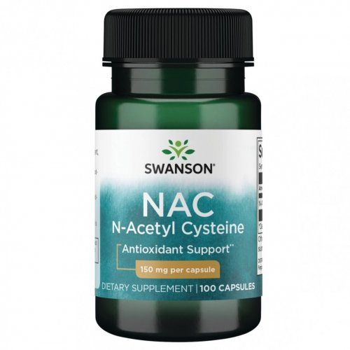 SWANSON NAC Nacetyl Cysteine 150mg Antioxidant Support Maisto papildas N-Acetilcisteinas