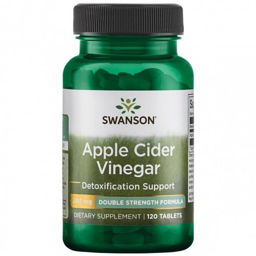 SWANSON Apple Cider Vinegar 200mg Detoxification Support Obuolių acto maisto papildas