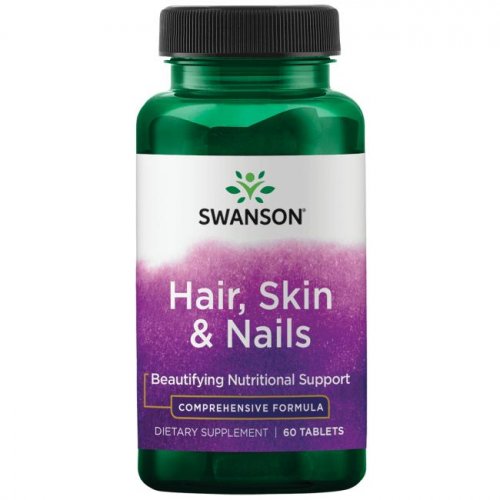 SWANSON Hair, Skin & Nails Beautifying Nutritional Support Kompleksas plaukams, odai ir nagams