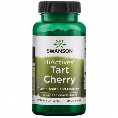 SWANSON HiActives Tart Cherry 465mg Joint Health and Mobility Vyšnių koncentratas