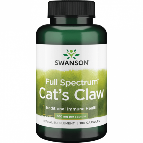 SWANSON Full Spectrum Cats Claw 500mg Traditional Immune Health Maisto papildas Una De Gato