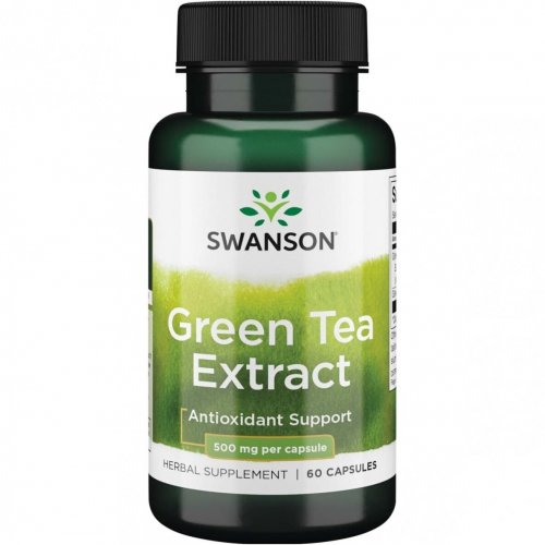 SWANSON Green Tea Extract 500mg Antioxidant Support Žaliosios arbatos ekstraktas