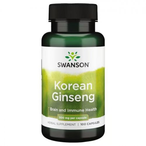 Photos - Vitamins & Minerals Swanson Korean Ginseng 500mg Brain and Immune Health 100 capsules KS229451