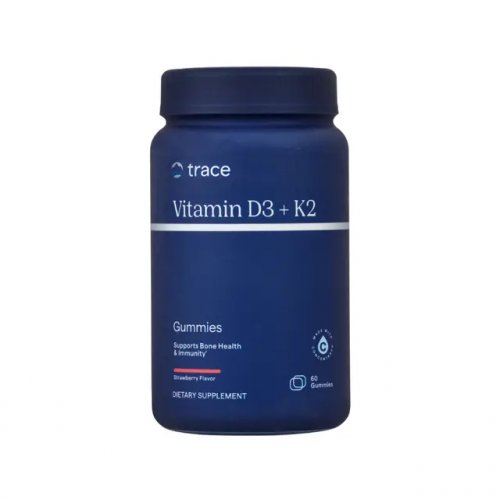 Trace Minerals Vitamin D3 + K2 Gummies Vitaminas D3+ K2 guminukų formoje