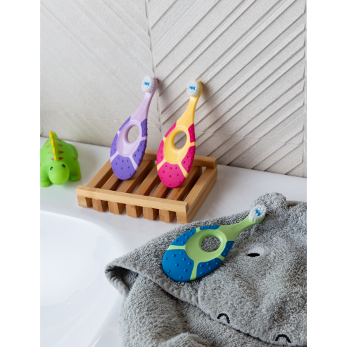 Jordan Step 0-2 years Baby Toothbrush Extra Soft Ypač minkštas vaikiškas dantų šepetėlis  Green