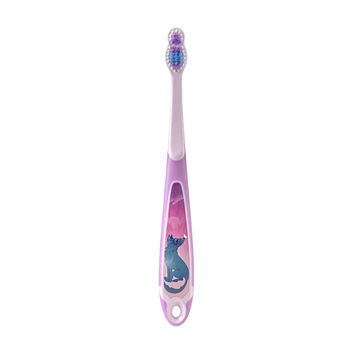Jordan Step 6-9 years Junior Toothbrush Soft Minkštas vaikiškas dantų šepetėlis  Purple