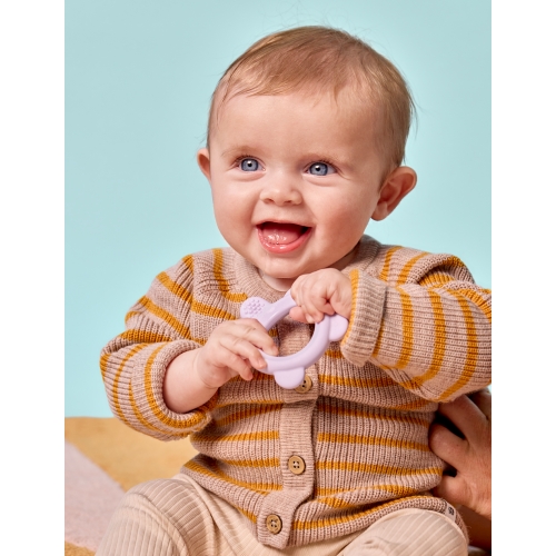 Jordan Teether and Training Toothbrush Extra Soft Kramtukas kūdikiams, ypač minkštas  Pink