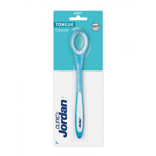 Jordan Clinic Tongue Cleaner Liežuvio valiklis  Blue