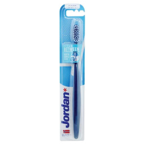 Jordan Clean Between Ultra Soft Toothbrush Ypač minkštas dantų šepetėlis  Blue