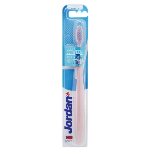 Jordan Clean Between Ultra Soft Toothbrush Ypač minkštas dantų šepetėlis  Pink