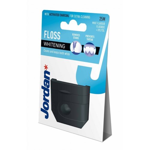 Jordan Whitening Dental Floss Tarpdančių siūlas  25m
