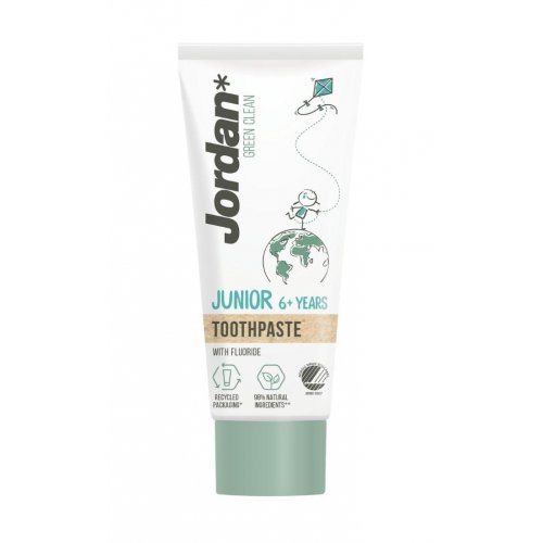 Jordan Green Clean Junior 6+ years Toothpaste Vaikiška dantų pasta  50ml