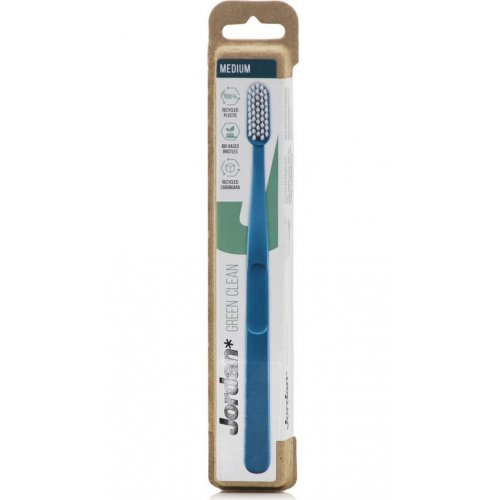 Jordan Green Clean Medium Toothbrush Vidutinio kietumo dantų šepetėlis