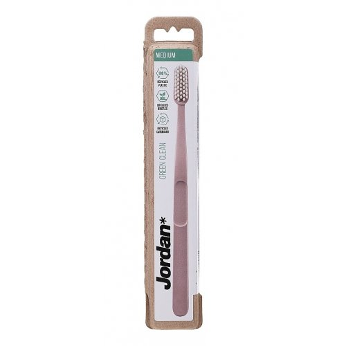Jordan Green Clean Medium Toothbrush Vidutinio kietumo dantų šepetėlis