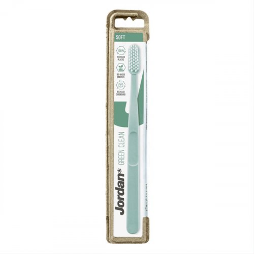 Jordan Green Clean Soft Toothbrush Minkštas dantų šepetėlis