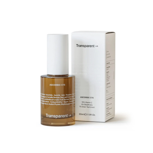 Transparent Lab Ascorbic C15 Face Serum Serumas su antioksidantais senstančiai veido odai