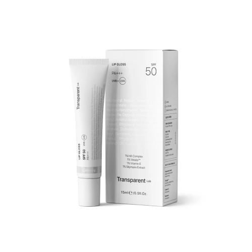Transparent Lab Lip Tinted Gloss SPF50 Lūpų balzamas su apsauga nuo saulės 15ml Glossy