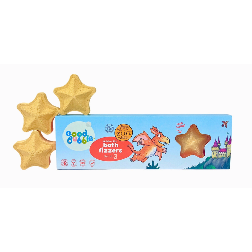 Zog Golden Star Bath Fizzers Putojantys, žvaigždės formos vonios burbulai