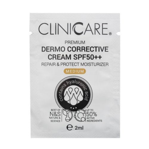 Cliniccare Premium Dermo Corrective Cream Medium SPF50++ Koreguojamasis kremas su spalva