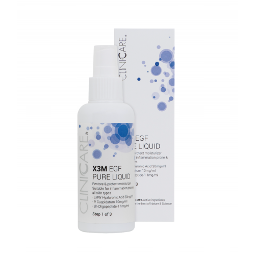 Cliniccare X3M EGF Pure Liquid Moisturizer Priešuždegiminio poveikio drėkinantis losjonas veidui