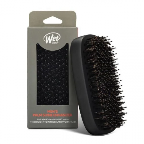 WetBrush Men's Palm Shine Enhancer Brush Barzdos ir trumpų plaukų šepetys vyrams