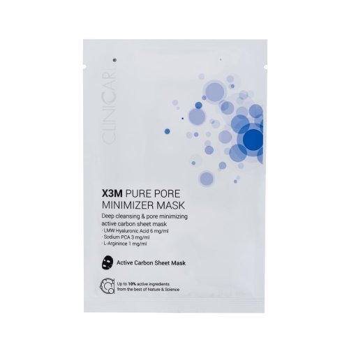 Cliniccare EGF Pure Pore Minimizer Mask Valomoji, lakštinė kaukė su anglimi