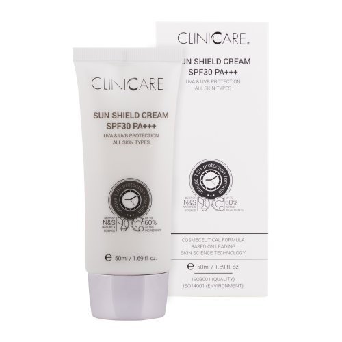 Cliniccare Sun Shield Cream Švelnus drėkinamasis kremas nuo saulės su SPF30 PA+++ apsauga