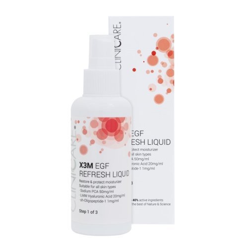 Cliniccare X3M EGF Refresh Liquid Step1 Gaivinantis drėkinamasis losjonas veidui