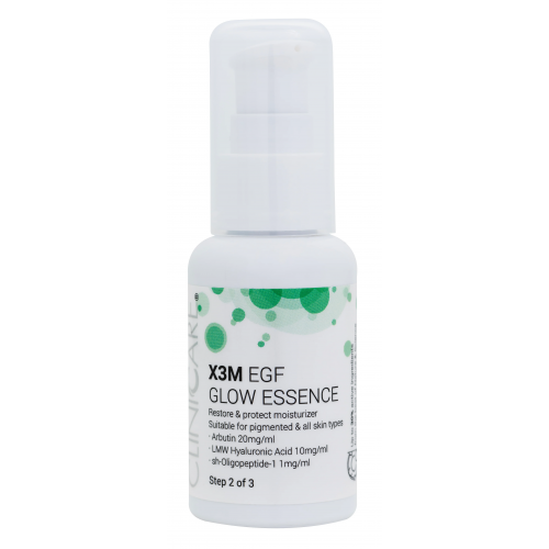 Cliniccare X3M EGF Glow Essence Moisturizer Step 2 Antipigmentinio poveikio esencija–serumas