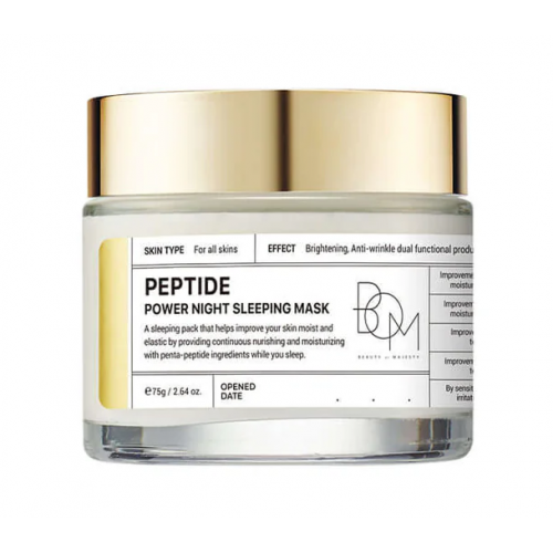 BOM Peptide Power Night Sleeping Mask Naktinė veido kaukė