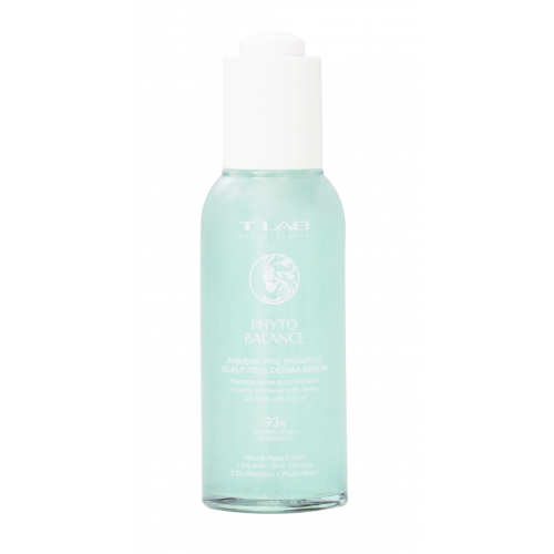 T-LAB Professional Phyto Balance AHA/BHA Pre-Shampoo Scalp Peel Derma-Serum Serumas galvos odai su rūgštimis