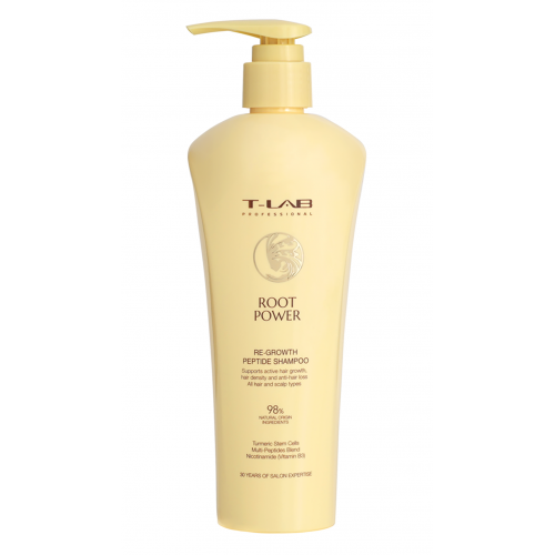 T-LAB Professional Root Power Re-Growth Peptide Shampoo Plaukų augimą skatinantis šampūnas