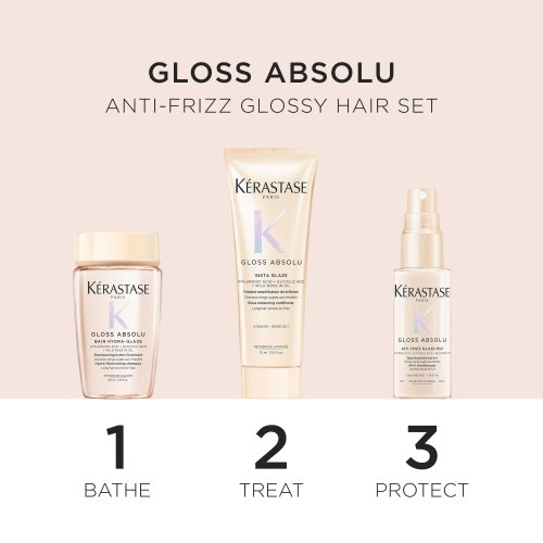 Kérastase Gloss Absolu Anti - Frizz Glossy Hair Set Plaukų