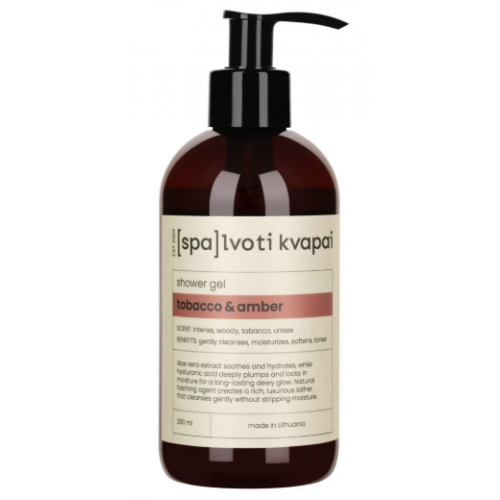 Spalvoti Kvapai Shower Gel Tobacco & Amber Dušo gelis