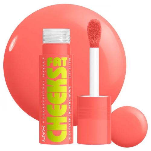 NYX Professional Makeup Fat Cheeks Juicy Liquid Blush Šķidrie vaigu sārtumi