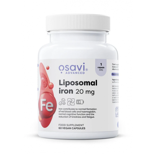 Osavi Liposomal Iron 20 mg Maisto papildas Liposominė geležis
