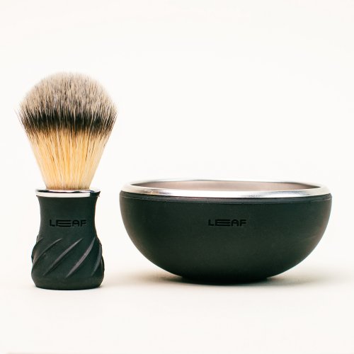 Leaf Shave Shave Bowl & Brush