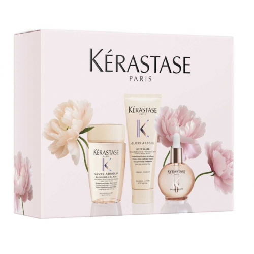 Kerastase Gloss Absolu Mini Spring Gift Set Žvilgesio suteikiantis plaukų priežiūros rinkinys