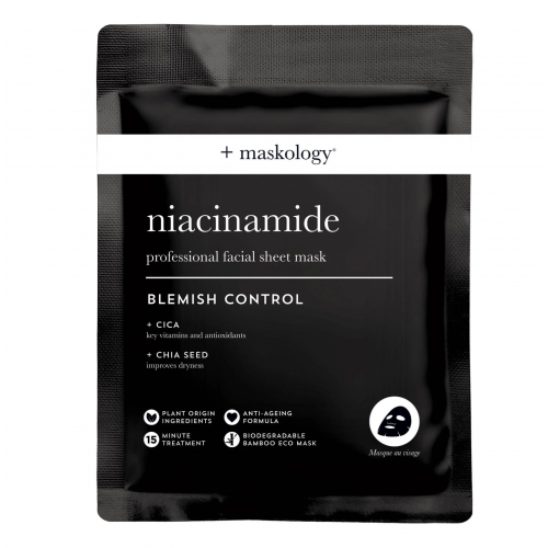 Maskology Niacinamide Professional Sheet Mask Lakštinė veido kaukė su niacinamidu