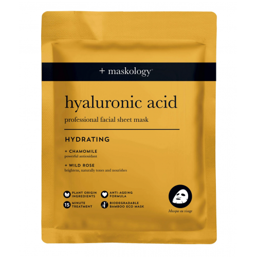 Maskology Hyaluronic Acid Professional Sheet Mask Lakštinė veido kaukė su hialuronu