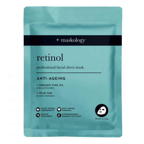 Maskology Retinol Professional Sheet Mask Lakštinė veido kaukė su retinoliu