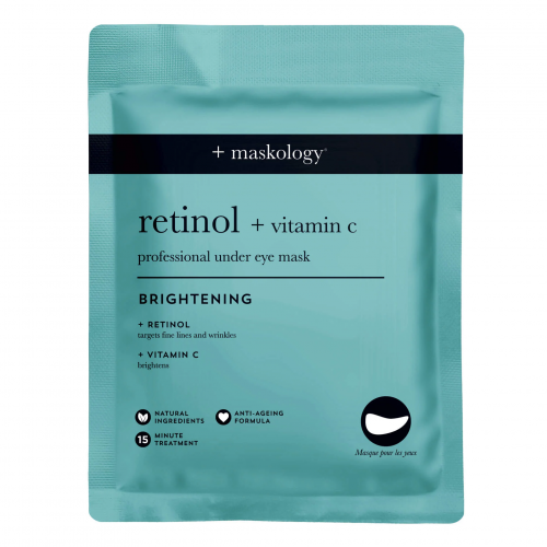 Maskology Retinol+Vitamin-C Professional Under Eye Mask Paakių kaukės