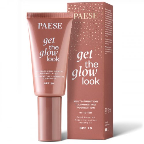 Paese Get The Glow Look Foundation SPF20 Daugiafunkcinis švytėjimą suteikiantis makiažo pagrindas