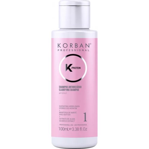 Korban Professional K-Protein Clarifying Shampoo -1 Valomasis plaukų šampūnas