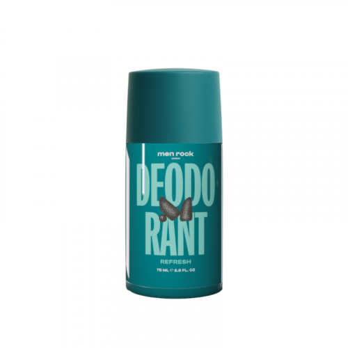 Men Rock Deodorant Refresh Žaliosios arbatos ir laimų aromato dezodorantas