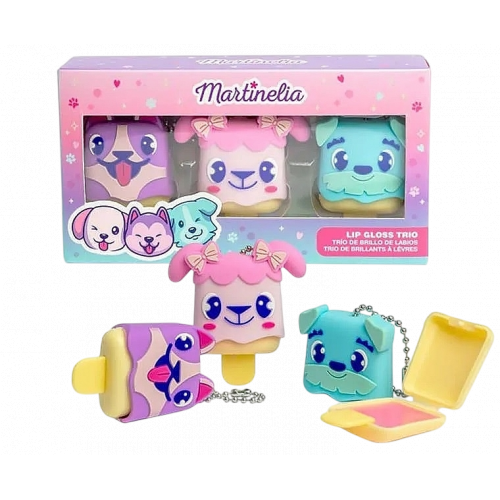 Martinelia Lip Gloss Trio Lūpų blizgesių rinkinys vaikams