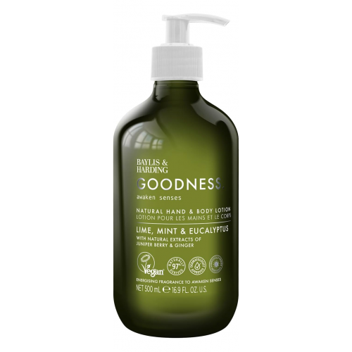 Baylis & Harding Goodness Awaken Lime, Mint & Eucalyptus Hand & Body Lotion Kūno losjonas