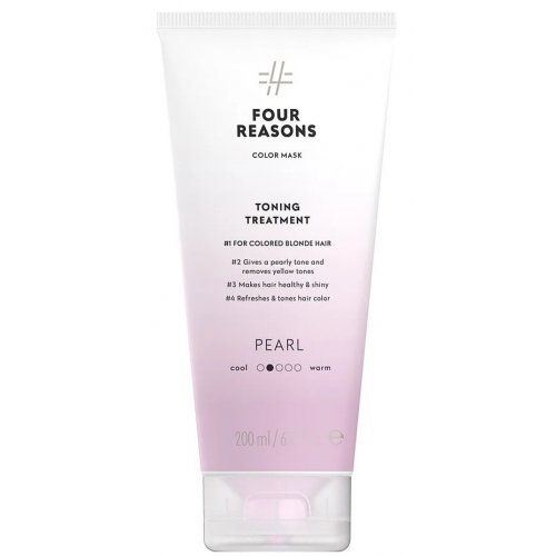 Four Reasons Color Mask Toning Treatment Pearl Tonizuojanti priemonė dažytiems šviesiems plaukams