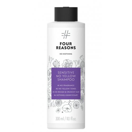 Four Reasons No Nothing Sensitive No Yellow Shampoo Bekvapis šampūnas, neutralizuojantis geltonus ir šiltus atspalvius